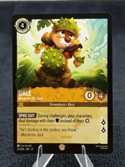 Dale Ready For His Shot Legendary 22/204 Non Holo Disney Lorcana Wilds Unknown - Image 1