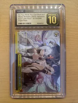 CGC Pristine 10 Do You Think You Can Beat UsU Weiss Schwarz Azur Lane Vol.2 RRR - Image 1
