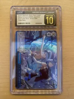 CGC Pristine 10 Union Warriors, Burn Your Lives! Weiss Schwarz Azur Lane Vol.2 - Image 1