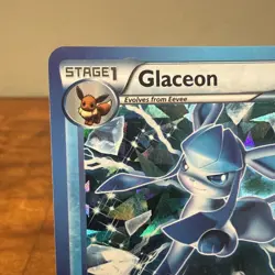 Glaceon 23/116 🧊 Cracked Ice 🧊 Plasma Freeze - Holo Rare Pokemon Card LP - Image 2