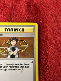 Brock 015/132 Gym Heroes Holo Wotc Pokemon Card Played - Image 2