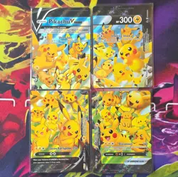Nintendo Pikachu V-UNION 4-Card Set 139-142/203 Holo English 2021 - Image 1