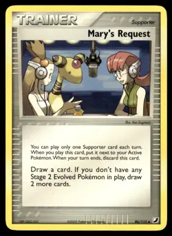 2005 Pokemon EX - Unseen Forces Mary’s Request #86 Light Play - Image 1