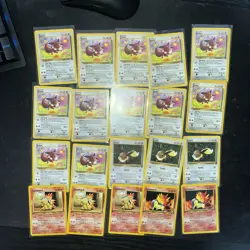 Pokemon Lot 20 Cards Total: 12x Eevee 51/64 - 3x Eevee 55/62 - 5x Cyndaquil Neo - Image 4