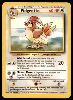 Pokemon Other - Legendary Collection Pidgeotto #34 Damaged - Image 1