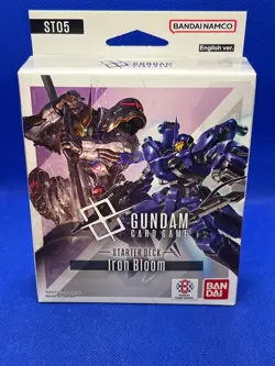 SEALED Gundam TCG Starter Deck 05 ST05 Iron Bloom - 50 Card Deck + Bonus Pack - Image 1