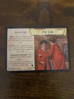 Harry Potter Trading Card Game Quidditch Cup 43/80 Pep Talk - Image 1