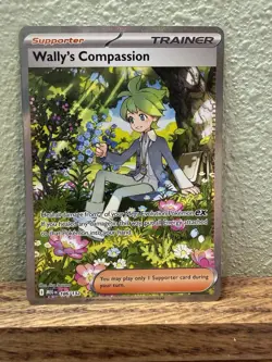 Wally's Compassion 186/132 Me01: Mega Evolution Holo Trainer Card SIR - Image 1
