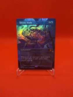 Rhystic Study - Foil Handmade Playtesting Card! - Image 1