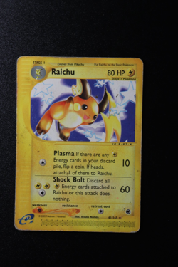 Pokemon Card - Raichu Expedition 61/165 Rare Unlimited Ungraded - Image 1