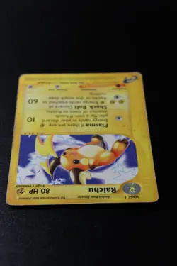 Pokemon Card - Raichu Expedition 61/165 Rare Unlimited Ungraded - Image 3