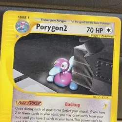 Pokemon Porygon2 28/147 Vintage Card Non Holo Rare Aquapolis 2002 Ereader Ex - Image 2