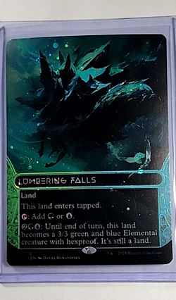 2025 MTG Magic the Gathering EOS Stellar Sights Galaxy Foil #114 Lumbering Falls - Image 1