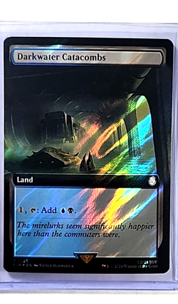 MTG Magic The Gathering Fallout Extended Art Surge Foil 1020 Darkwater Catacombs - Image 1