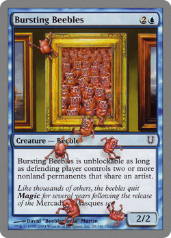 Bursting Beebles #28 (LP) Unhinged UNH Magic MTG - Image 1