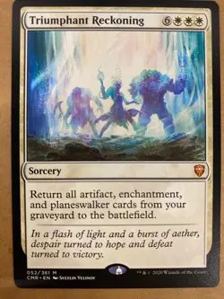 MTG 1x Triumphant Reckoning # 52 Commander Legends Magic the Gathering x1 NM - Image 1