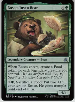 MTG Bosco, Just a Bear Foil NM Avatar: The Last Airbender: Magic 132 - Image 1