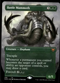 BATTLE MAMMOTH (BORDERLESS) KALDHEIM MAGIC: THE GATHERING LP - Image 1