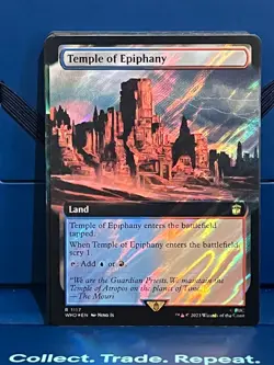 MTG Dr. Who Temple of Epiphany Extended Art Surge Foil Rare NM/M WHO - Image 1