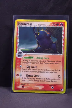 Heracross 3/101 Pokemon TCG Dragon Frontiers Holo Rare - Image 3