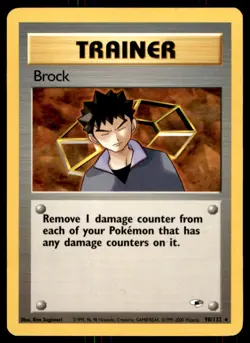 2000 Pokemon Gym - Heroes Brock #98 Heavy Play - Image 1