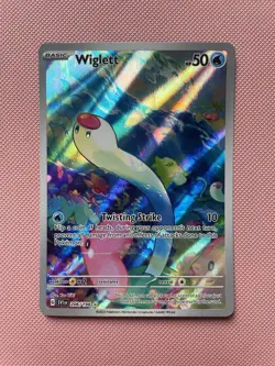 Pokemon TCG Wiglett 206/198 Scarlet Violet Illustration Rare NM - Image 1