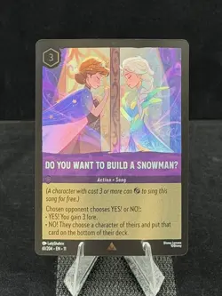 Disney Lorcana-Winterspell-Do You Want to Build a SnowmanU-#61-Cold Foil-M/NM - Image 1