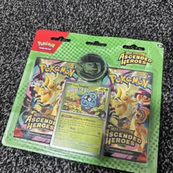Ascended Heroes Erika 2 Pack Blister Pack New Sealed Pokemon TCG Cards - Image 1