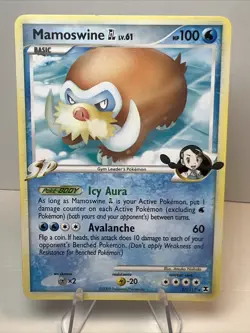 LP- Mamoswine GL 27/111 Regular/Non-Holo Rising Rivals AUTHENTIC Pokemon Card - Image 1