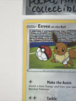 Eevee on the Ball Pokemon Futsal 002/005 TCG Promo Card - Image 2