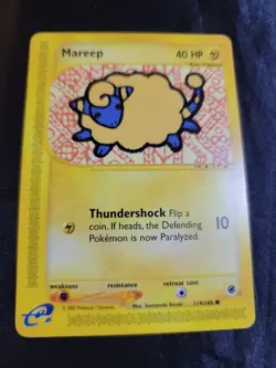 Mareep # 119/165 Expedition Base Set Pokemon TCG Game Trading Cards LP - Image 2