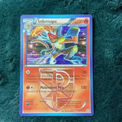 Pokemon TCG Infernape Team Plasma Holo Rare Card 17/135 Plasma Storm HP130 - Image 1