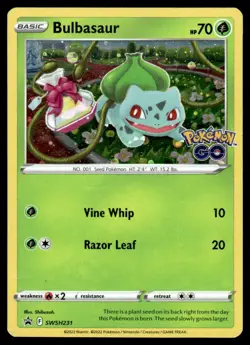 2022 Pokemon Sword & Shield Promo Bulbasaur #SWSH2321 Holo Light Play - Image 1