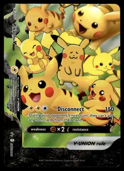 2021 Pokemon Black Star Promos Pikachu V-UNION #SWSH141 Light Play Holo - Image 1