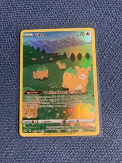 Ditto GG22/GG70 Full Art Ultra Rare Crown Zenith Pokemon TCG NM - Image 1