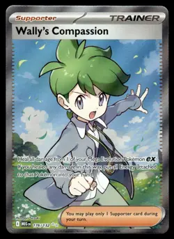 2025 Pokemon Mega Evolution Wally's Compassion #176 Near Mint - Image 1