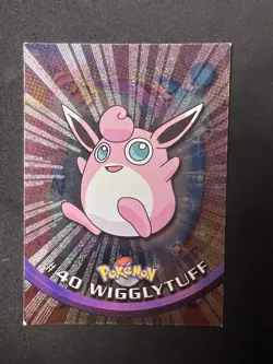 Topps Pokemon Wigglytuff #40 Foil black Logo 1999 TV Animation Series - Image 1
