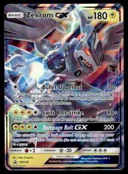 2018 Pokemon Black Star Promos Zekrom GX #SM138 Light Play Holo - Image 1