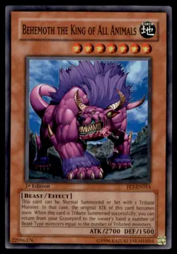 Yu-Gi-Oh! Behemoth the King of All Animals #FET-EN014 1st Edition Near Mint - Image 1