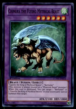 Yu-Gi-Oh! Chimera the Flying Mythical Beast #LCYW-EN052 1st Edition Near Mint - Image 1