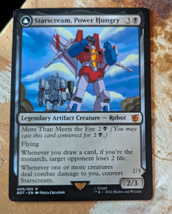 MTG Starscream, Power Hungry - Universes Beyond: Transformers NM - Image 1