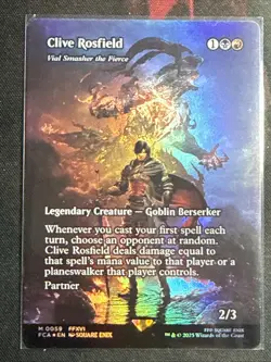 Clive Rosfield Vial Smasher The Fierce Showcase Foil Card #0059 MTG NM+ - Image 1