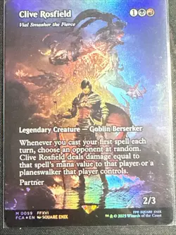 Clive Rosfield Vial Smasher The Fierce Showcase Foil Card #0059 MTG NM+ - Image 2