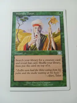 Worldly Tutor Classic MTG Core Set 6th Edition Never Played Touched Twice - Image 1