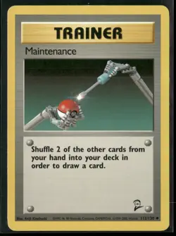 Maintenance 112/130 Uncommon Base Set 2 Pokemon Moderately Played - Image 1