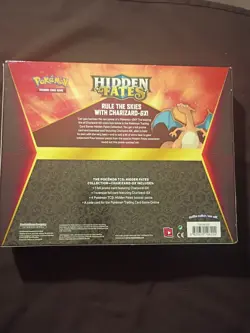 Pokemon TCG: Hidden Fates Charizard GX Collection Box New Factory Sealed - Image 2