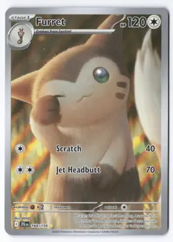 Pokemon TCG Furret 168/159 Journey Together NM - Image 1