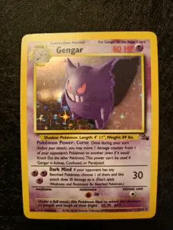 Pokemon Card Gengar 5/62 Fossil Holo - Image 2