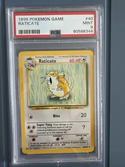1999 Pokemon Game Raticate Mint 9 - Image 1