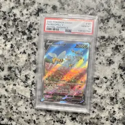 Pokemon TCG PSA 10 2022 SWSH10 Astral Radiance Beedrill V 161/189 Full Art Holo - Image 1